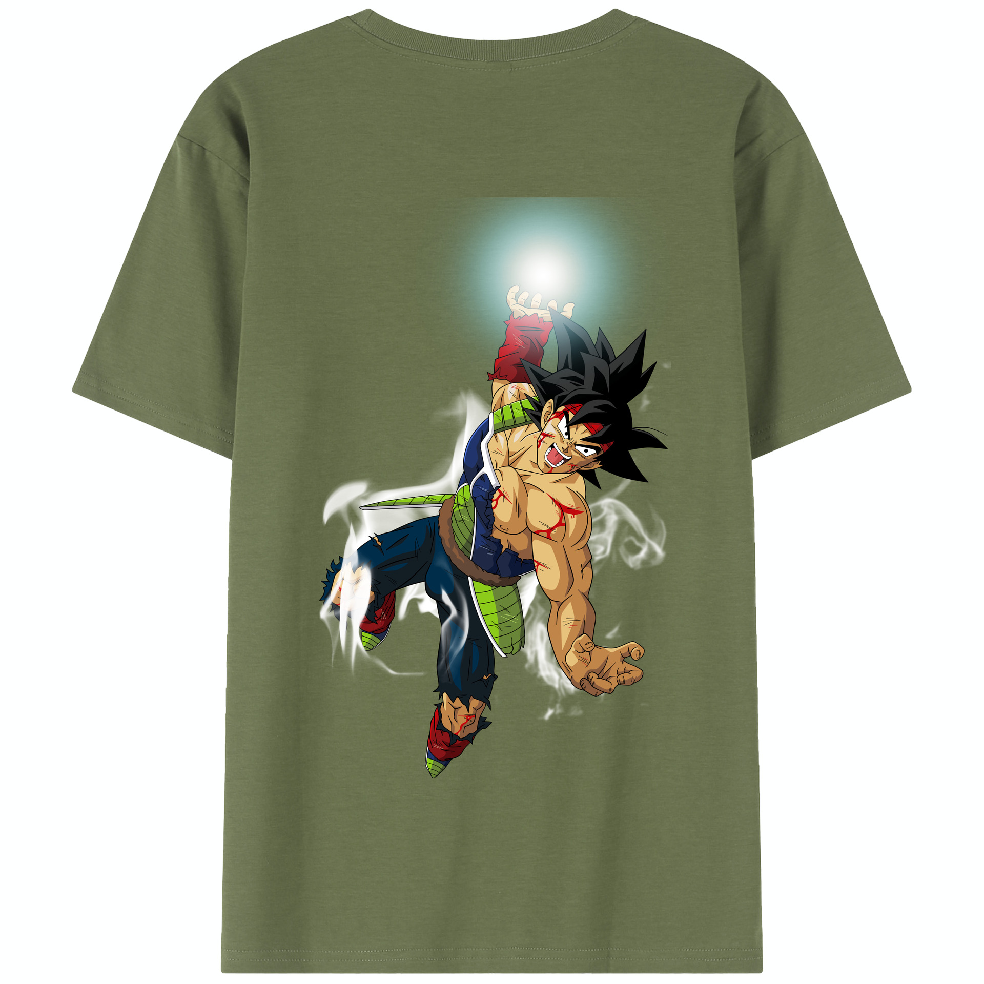（画像用） ドラゴンボール バーダック DRAGON BALL Burdock 綿100％半袖Tシャツ（背面プリント）